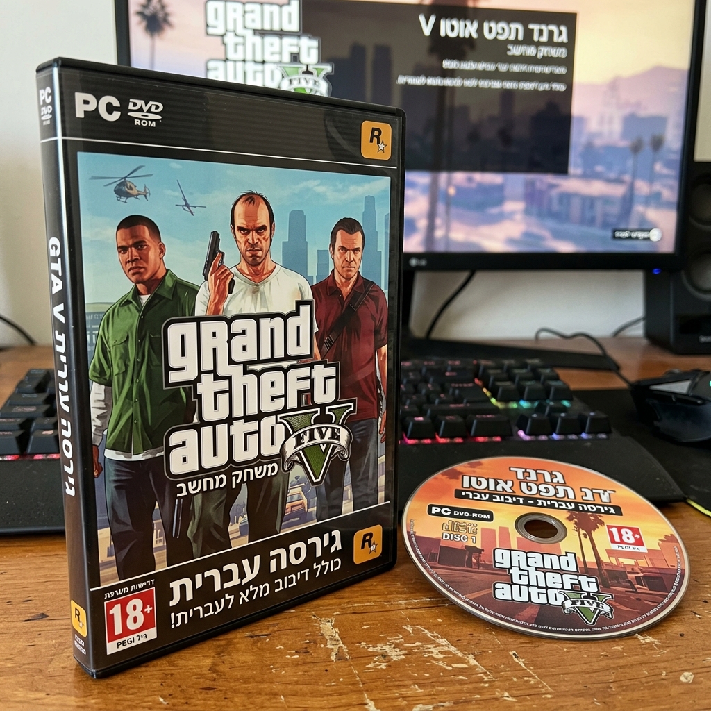 GTA V בעברית מלאה - תרגום מלא של GTA 5 לעברית