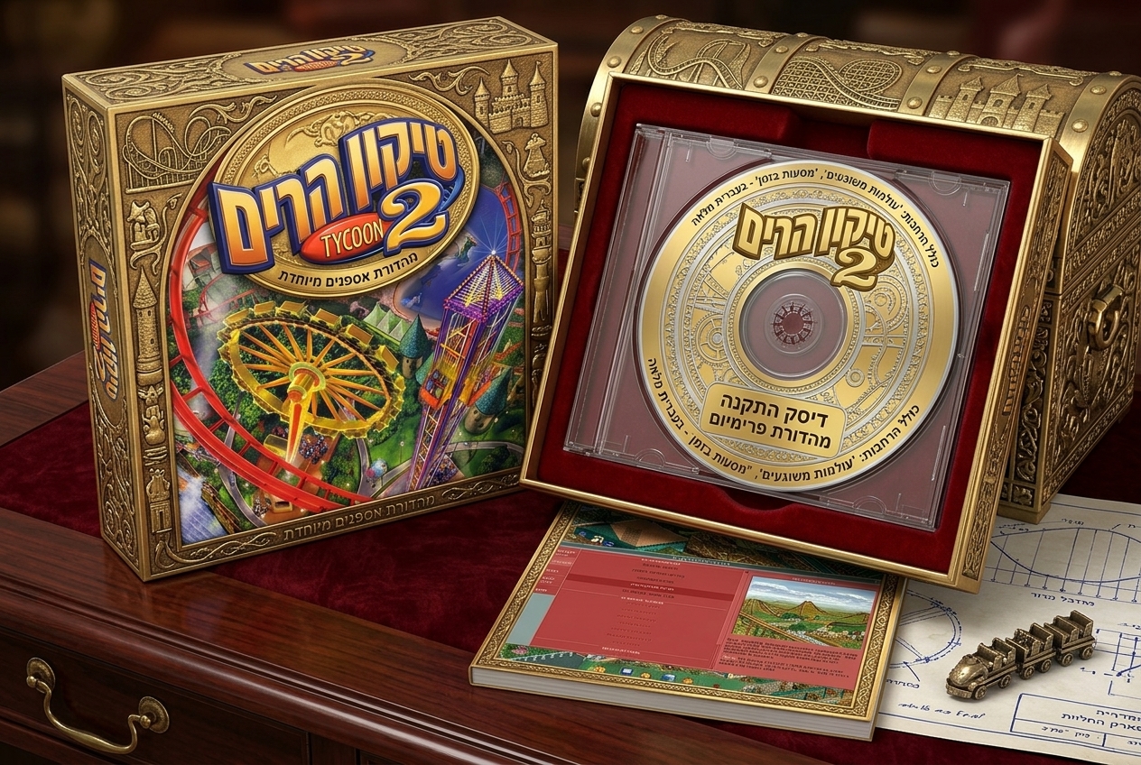 RollerCoaster Tycoon 2 בעברית מלאה