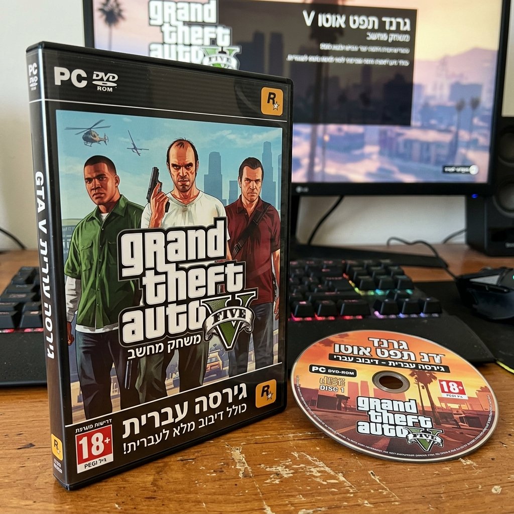 GTA V בעברית מלאה - תרגום מלא של GTA 5 לעברית