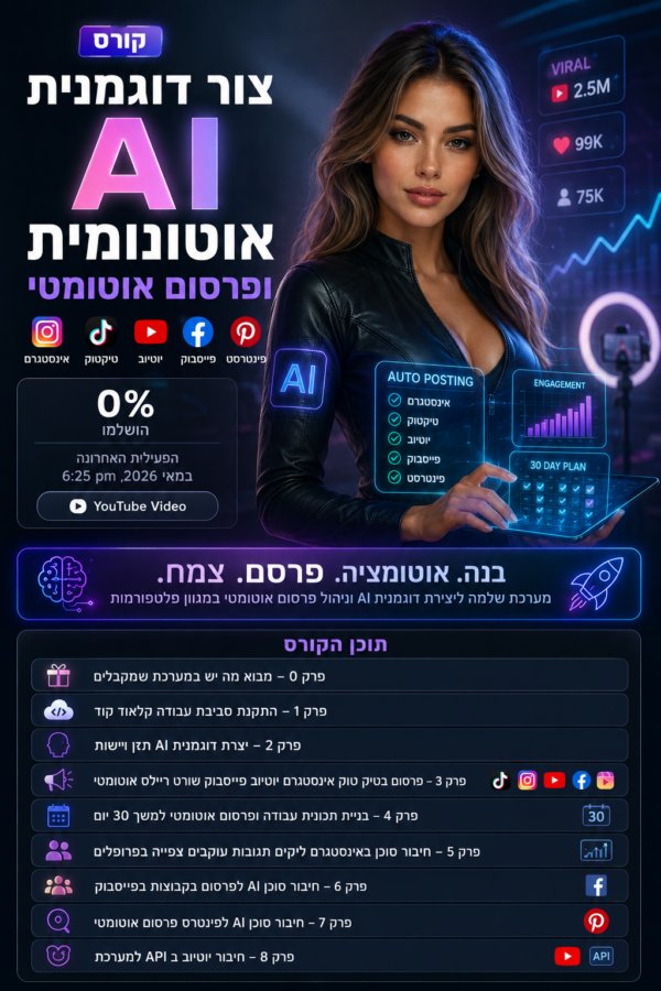דוגמנית AI שנוצרה במערכת